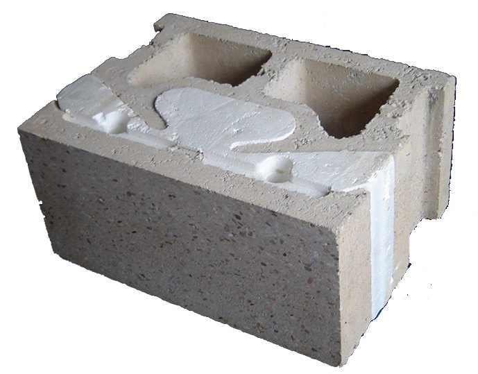 insulated concrete unit masonry for basement wall